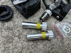 Used Garmin Vector PR 3 Clipless Pedals Power Meter Plus Spare Parts Black Road-Bicycle Bin