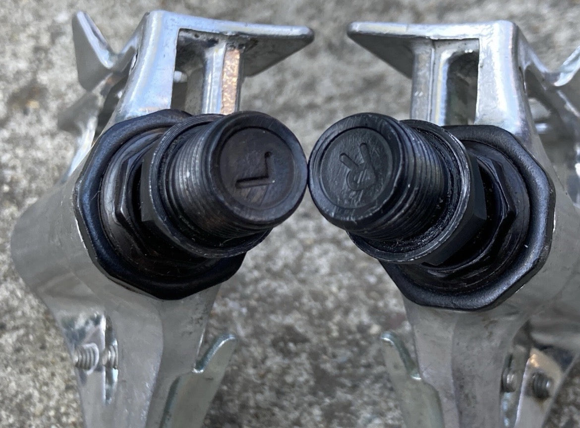 Shimano PD-A550 Toe Clip Pedals Vintage Road Retro Bike Eroica Silver Alloy - Image 8
