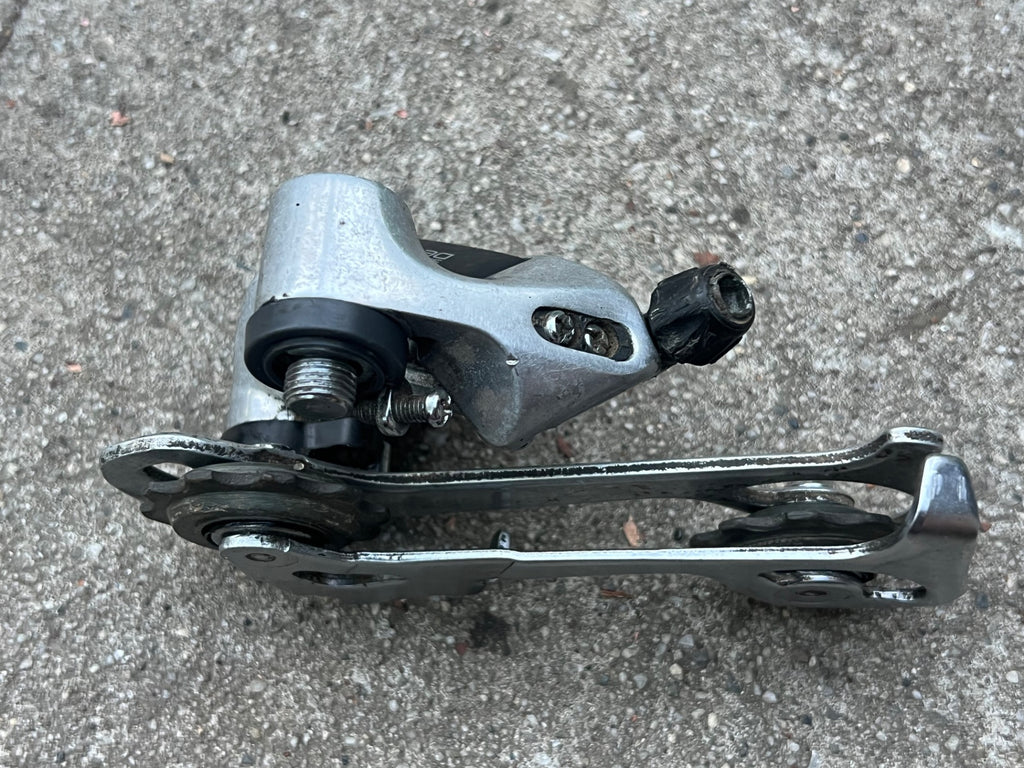 Used Shimano Deore XT M735 Rear Derailleur Long Cage 7 Speed Vintage MTB Retro-Bicycle Bin
