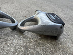 Used Look ARC F Clipless Pedals Silver Vintage Road Bike Gray Black Retro Racing-Bicycle Bin