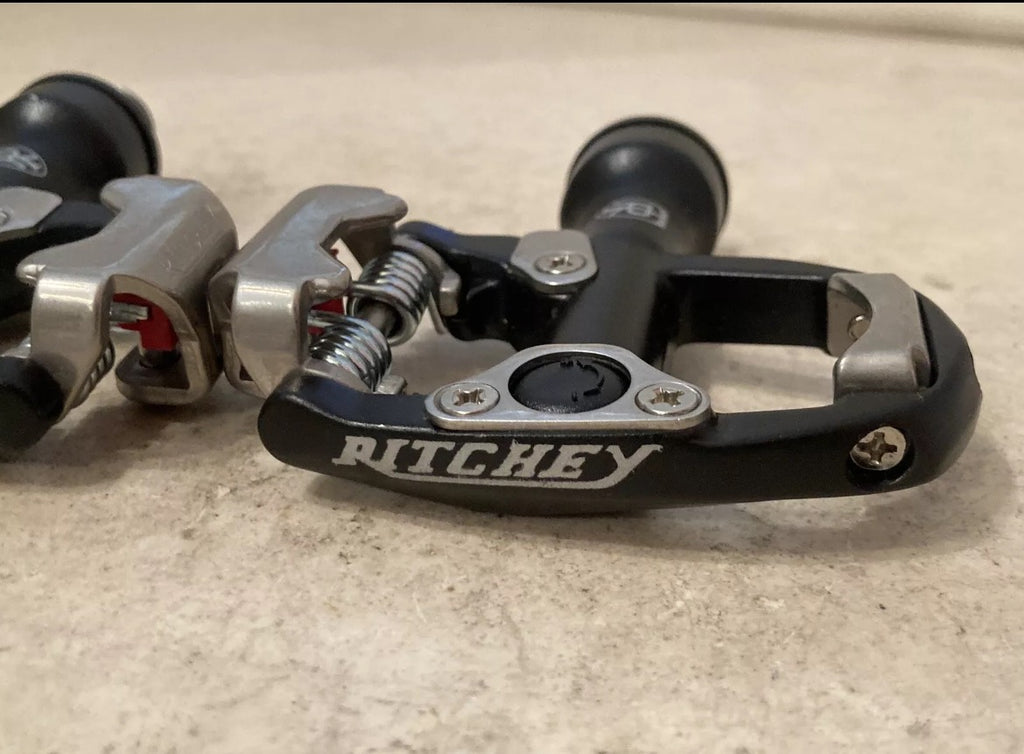 NOS NEW Ritchey Pro SPD-R Road Bike Clipless Pedals Vintage Matte Black Silver - Image 8