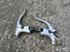 Used Shimano BL-Z304 Z Series Drop Bar Brake Levers Pair Vintage Retro Silver Road-Bicycle Bin