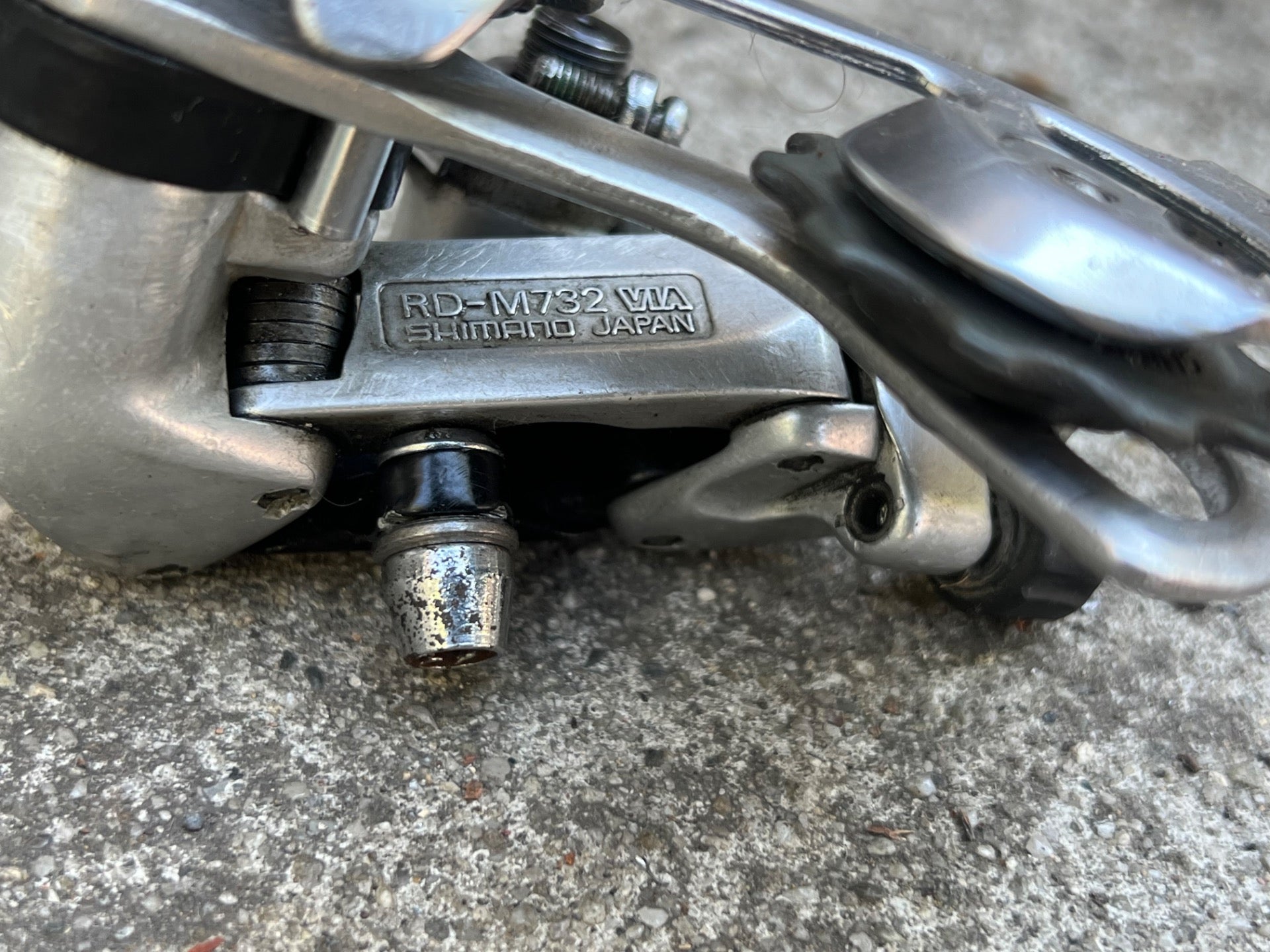 Shimano Deore XT RD-M732 Short Cage Rear Derailleur 7 Speed Vintage MTB Road  - Image 8