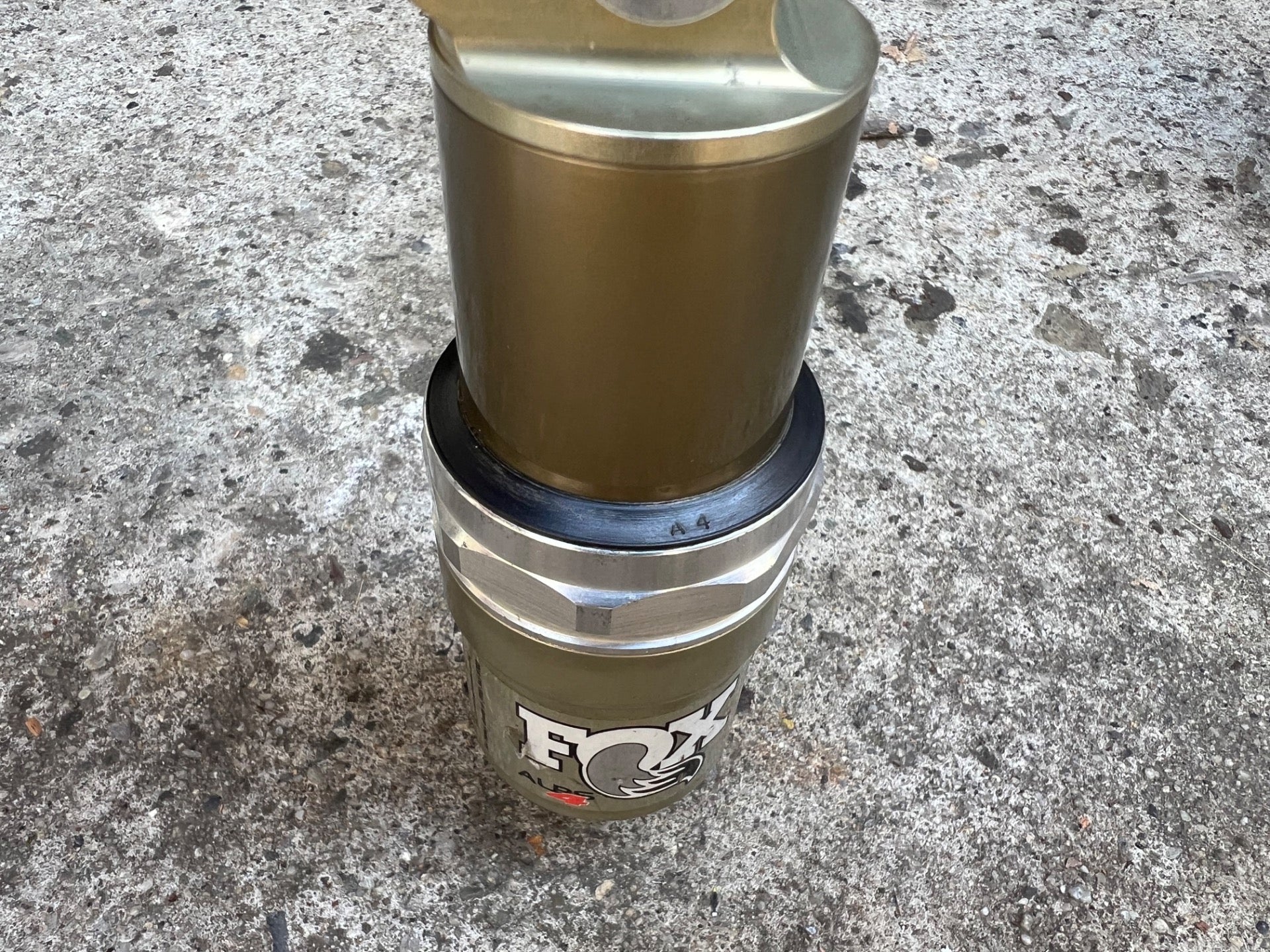 WORKING! FOX Alps 4 Rear Shock 5.5in Gold Silver Vintage MTB Suspension Mountain - Image 8