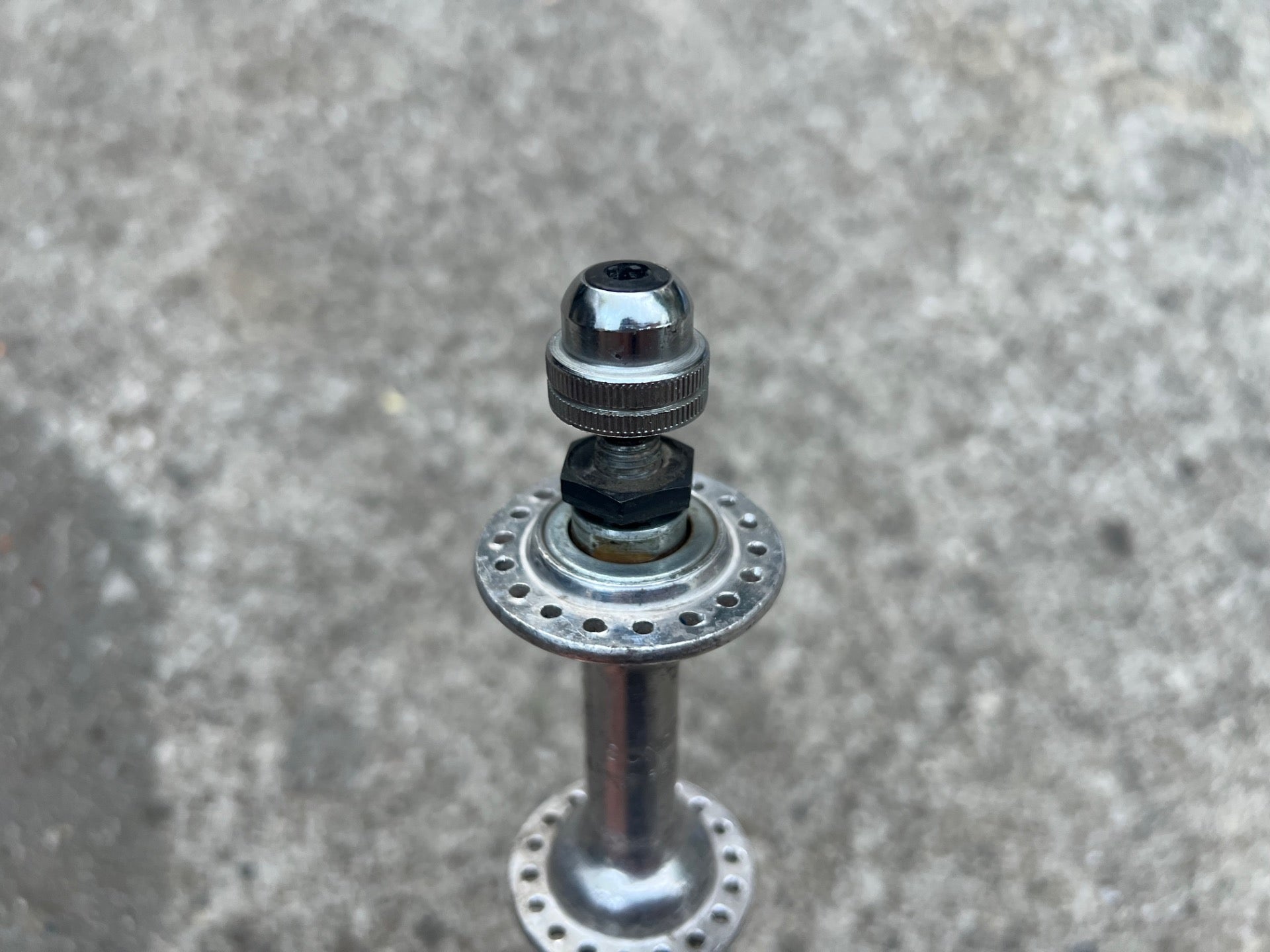 Sunshine Front Hub 96mm 36H Vintage Road BMX Quick Release Vintage Retro Silver  - Image 8