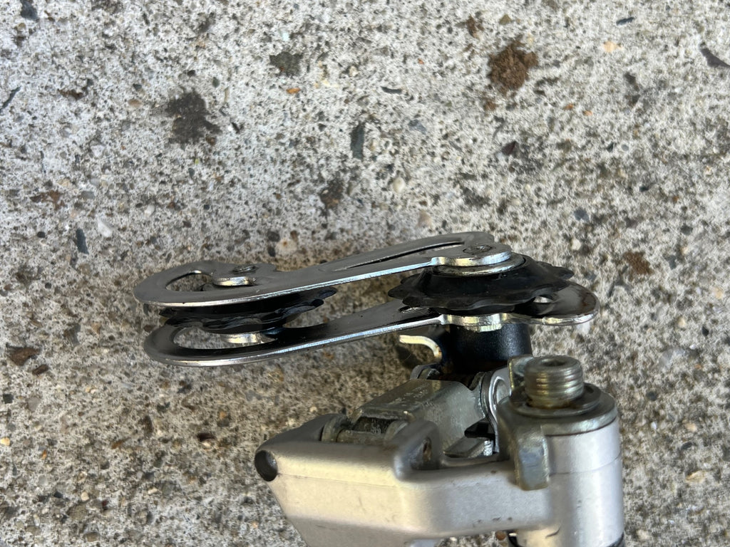 Used Huret Rival 6 Speed Rear Derailleur Short Cage Silver Vintage Retro Road Bike-Bicycle Bin