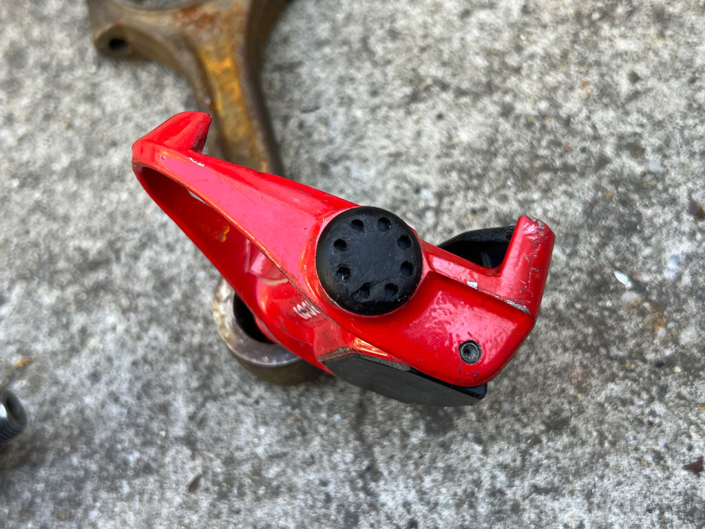 Look Carbon Clipless Pedals Red Vintage Road Bike 9/16 Eroica Race - Image 8