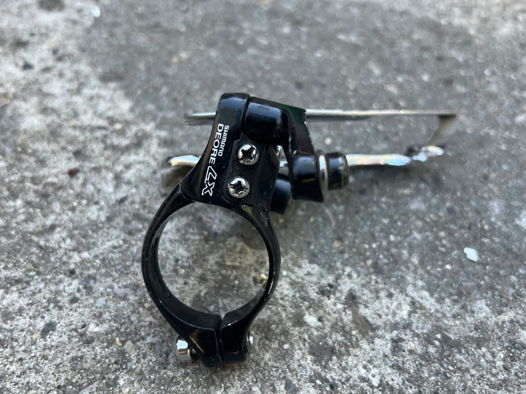Used Shimano Deore LX FD-M560 34.9mm Bottom Pull Front Derailleur Vintage MTB Black-Bicycle Bin