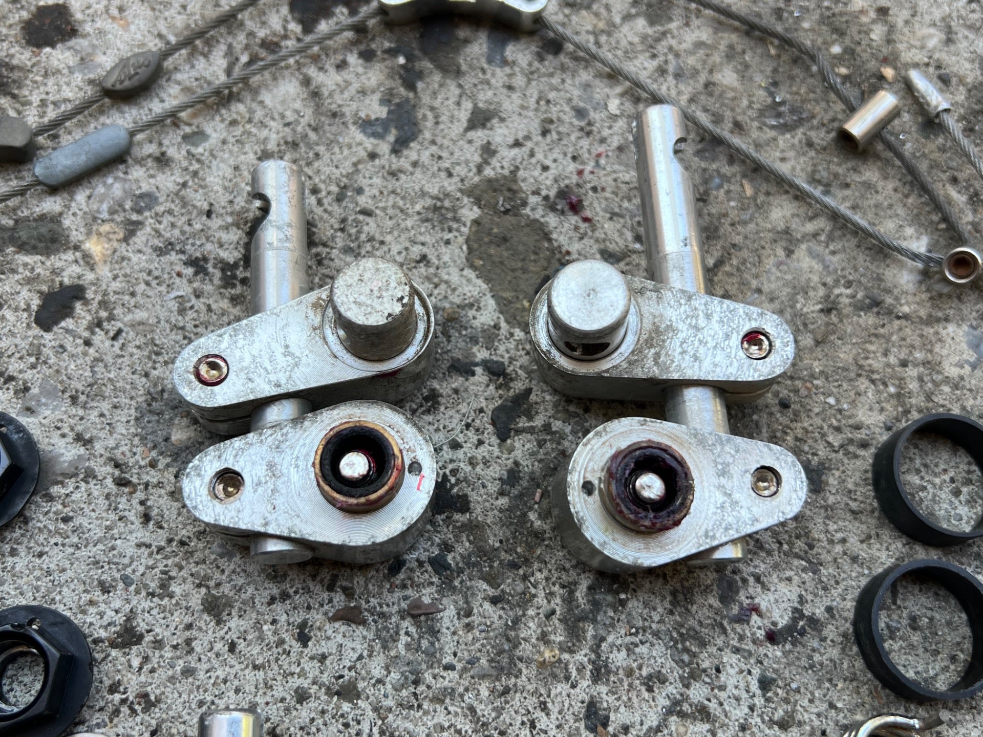 CRACKED Onza HO High Output Cantilver Brakes Vintage Retro Mountain Bike Silver  - Image 12