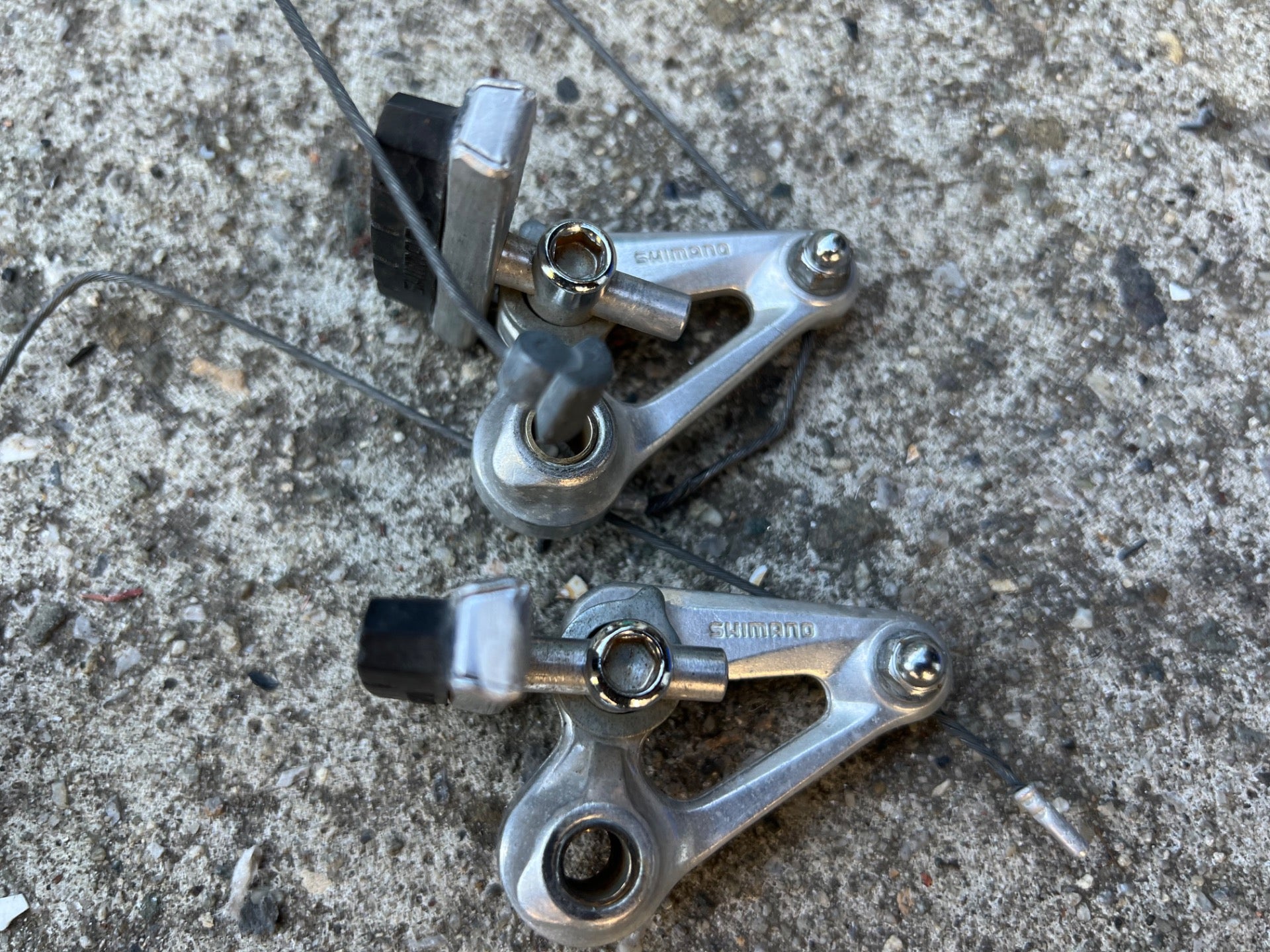 Shimano BR-AT50 Cantilver Brakes Brake Set Vintage MTB Touring Bike Retro  - Image 9