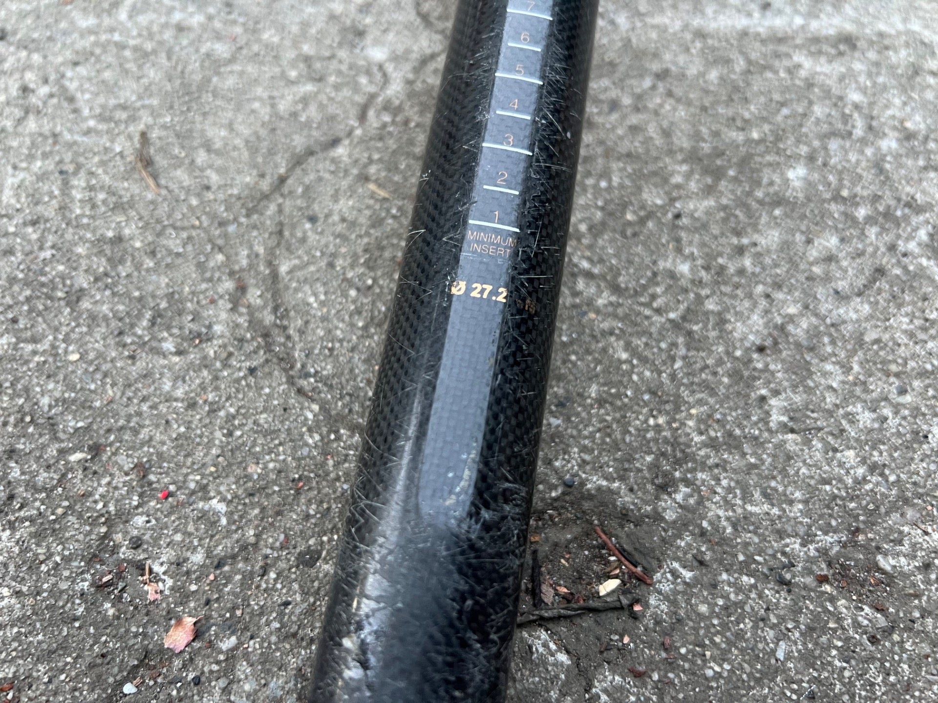 Easton EC90 27.2x265mm Full Carbon Seatpost Vintage MTB Road Bike Black 152grams - Image 8