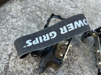 MINT Power Grips Toe Strap Platform Pedals MTB Mountain Bike Black