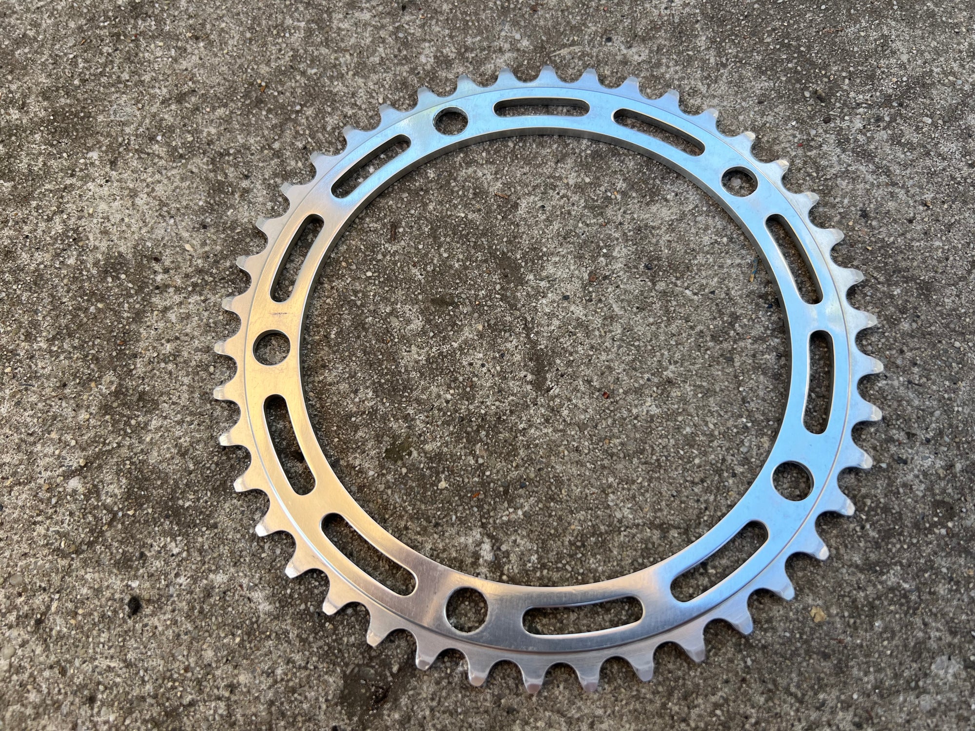 Campagnolo 144BCD 42T 5 Bolt Chainring Silver Road Track Campy