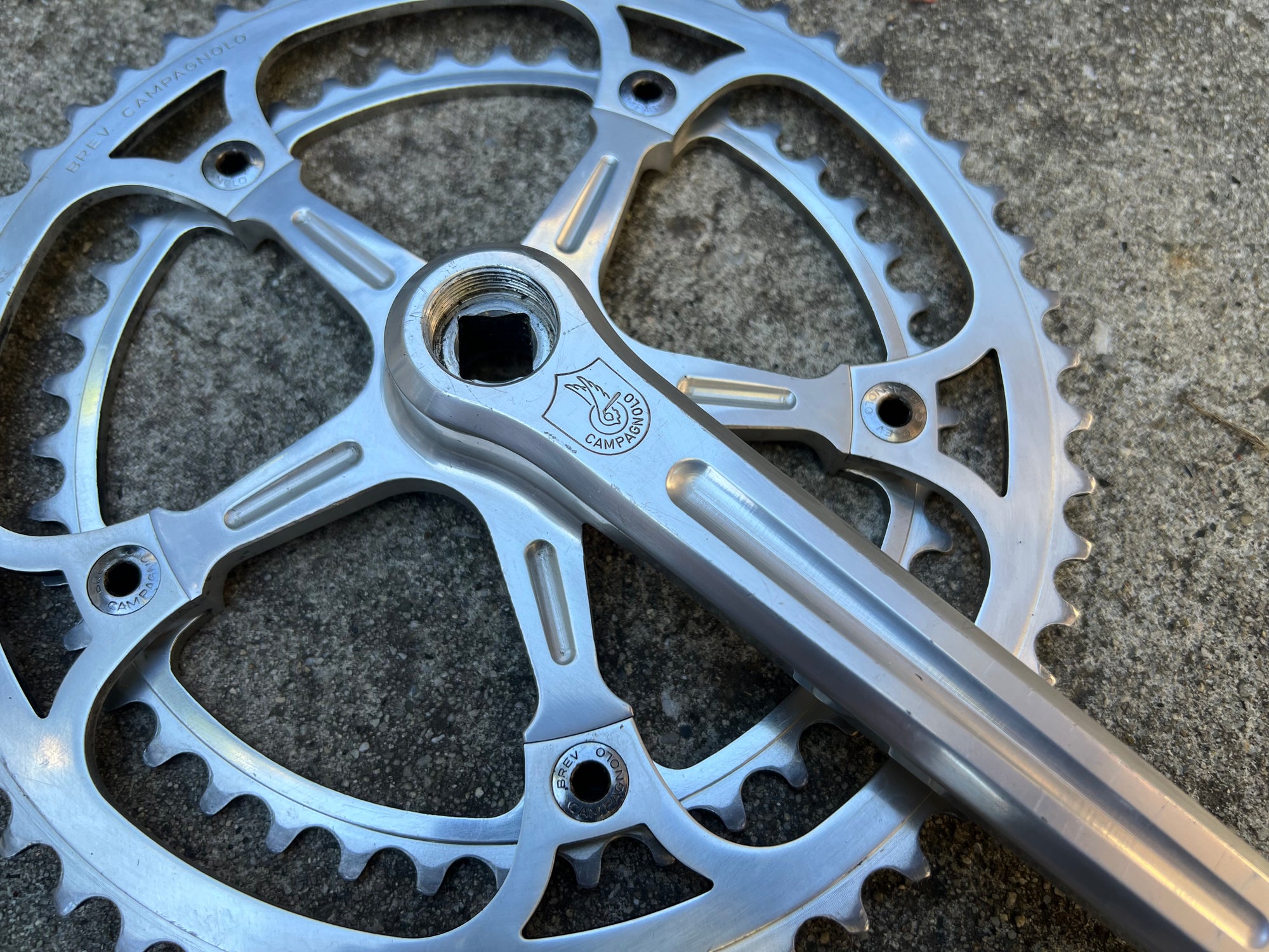 Campagnolo Record 170mm 53/42T 144 BCD Strada Crankset Double Vintage Road Campy