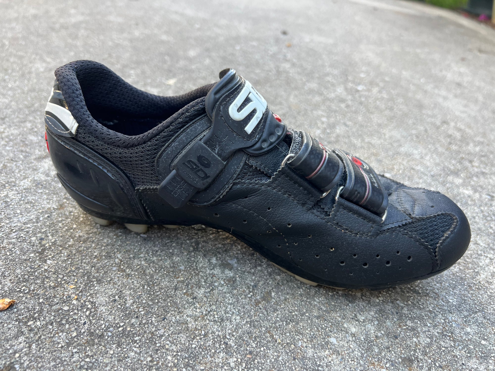 SIDI S-Pro Cycling Shoes 6.5 Men’s Size 39 EU EUR Road Bike Clipless Black Red