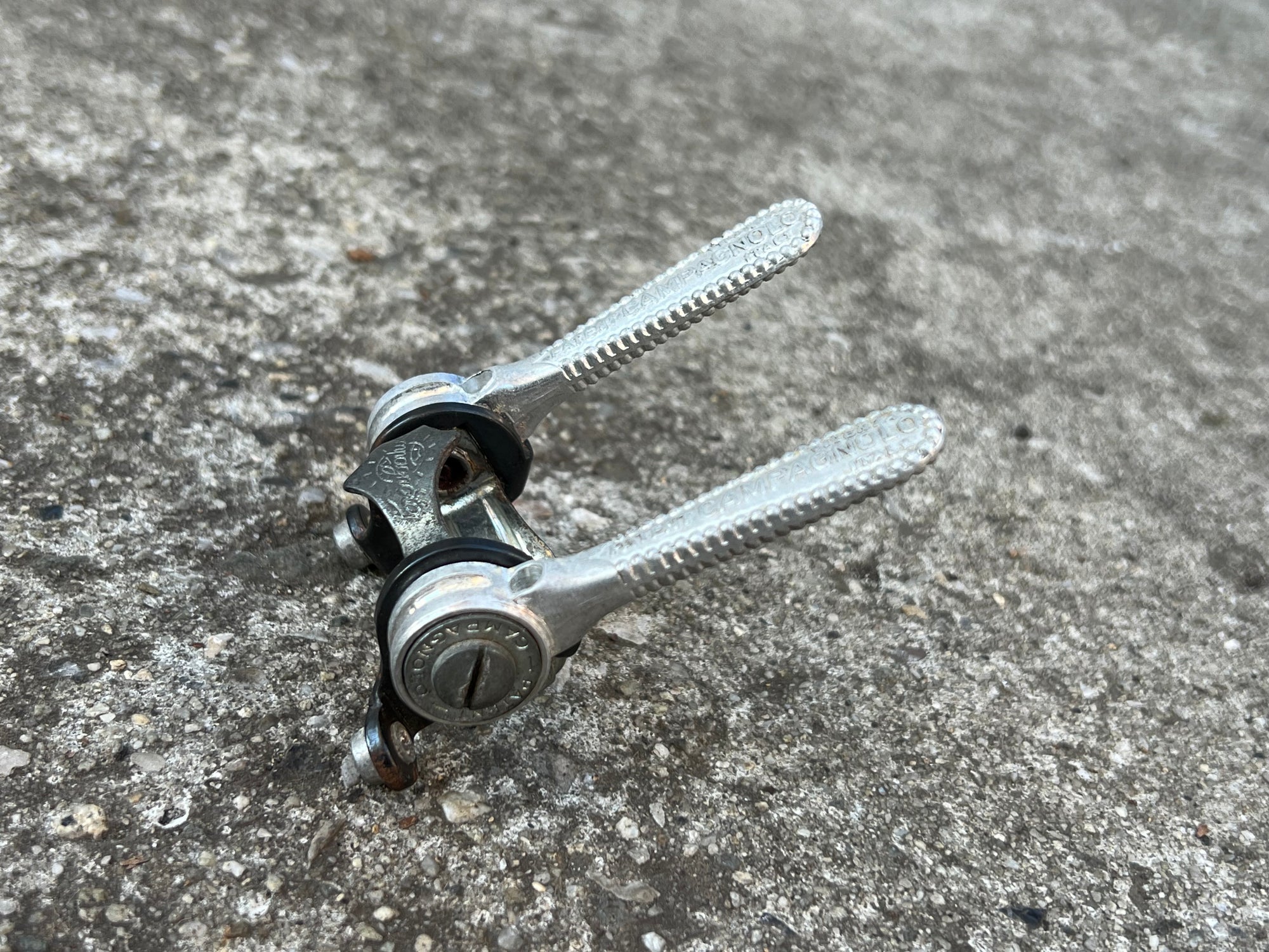 Campagnolo Nuovo Record Friction Shifters Vintage Road Bike Clamp On