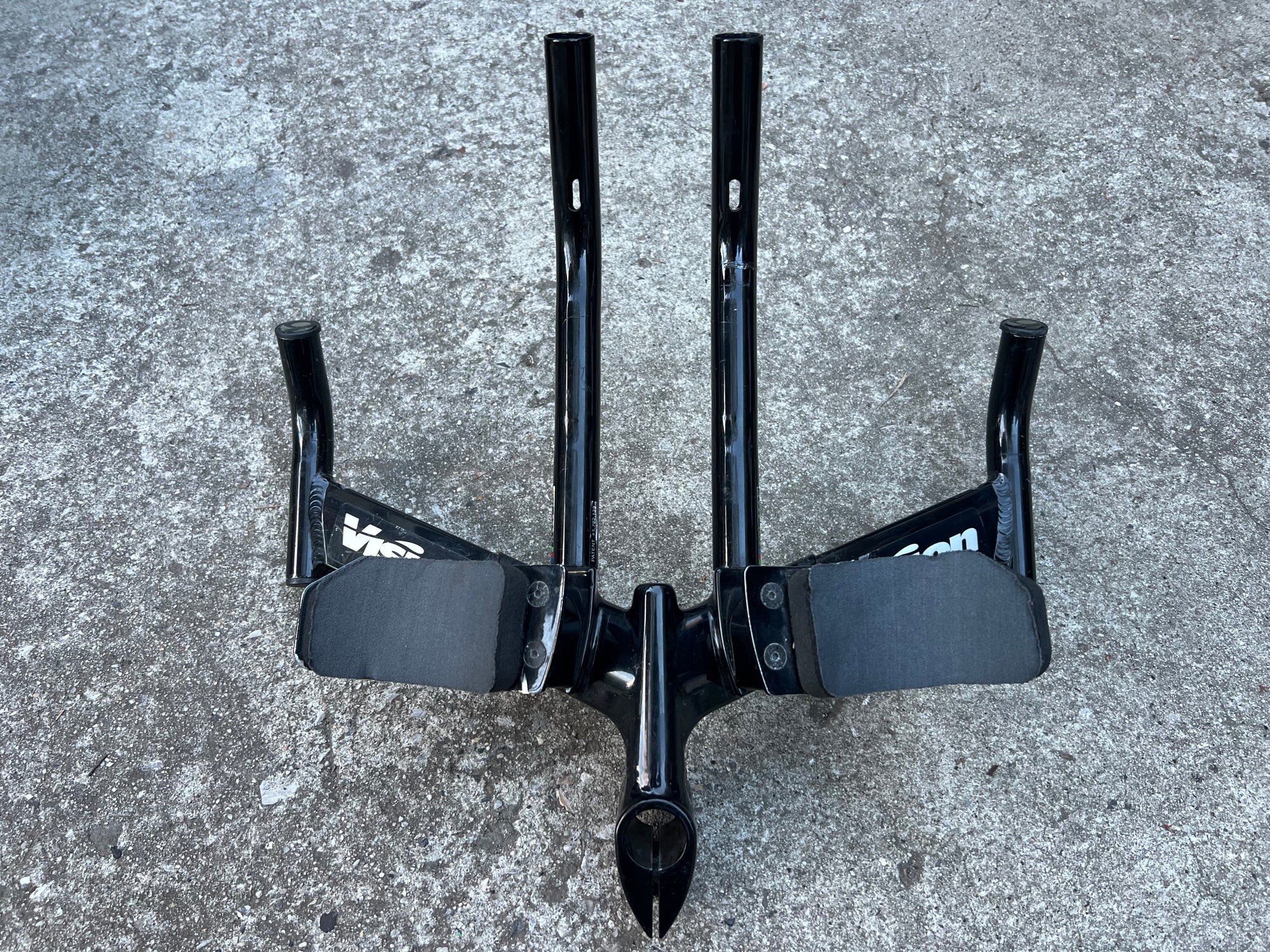 Vision TriMax 1” Threadless Triathlon Bars Cockpit Black Vintage Road Bike