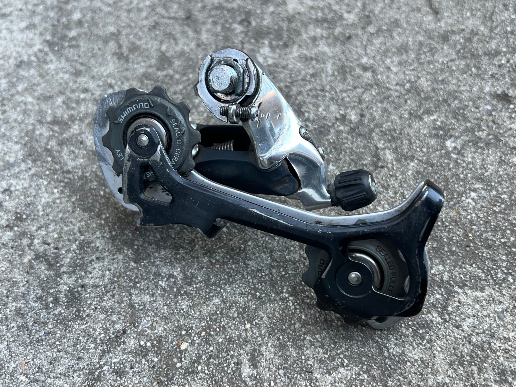 Shimano Deore XT RD-M737 8 Speed Rear Derailleur Long Cage Vintage MTB Mountain Bike