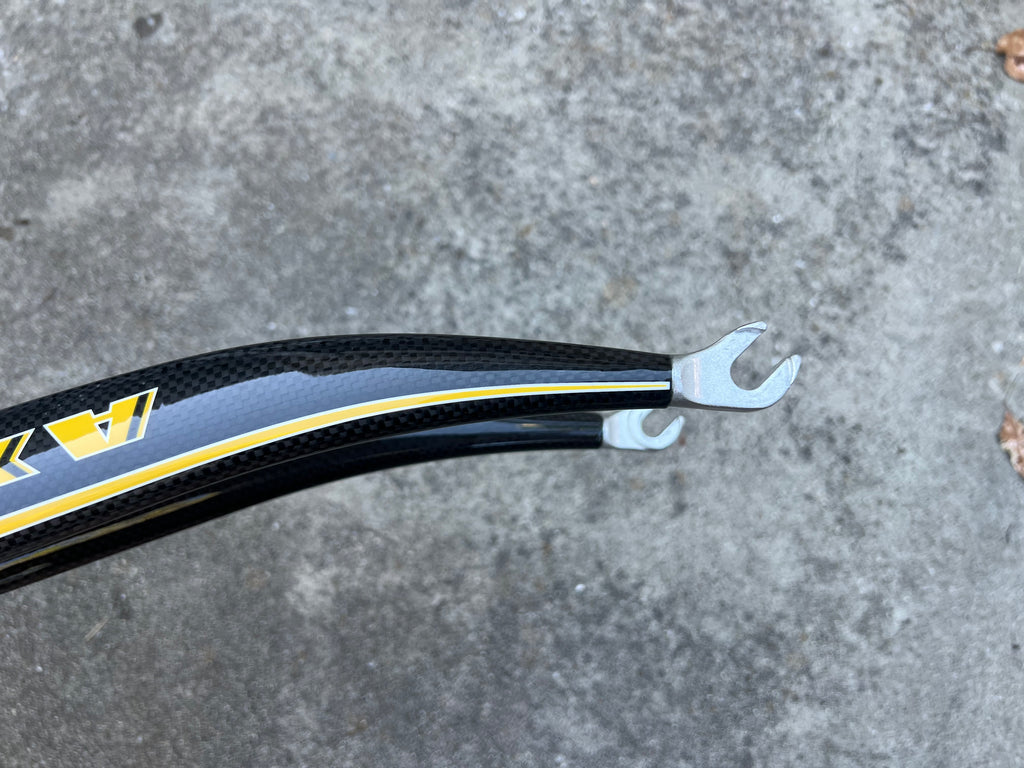 NOS Forte Axis 700c Carbon Fork 1” Steerer 12” Long Black Gold Road Bike