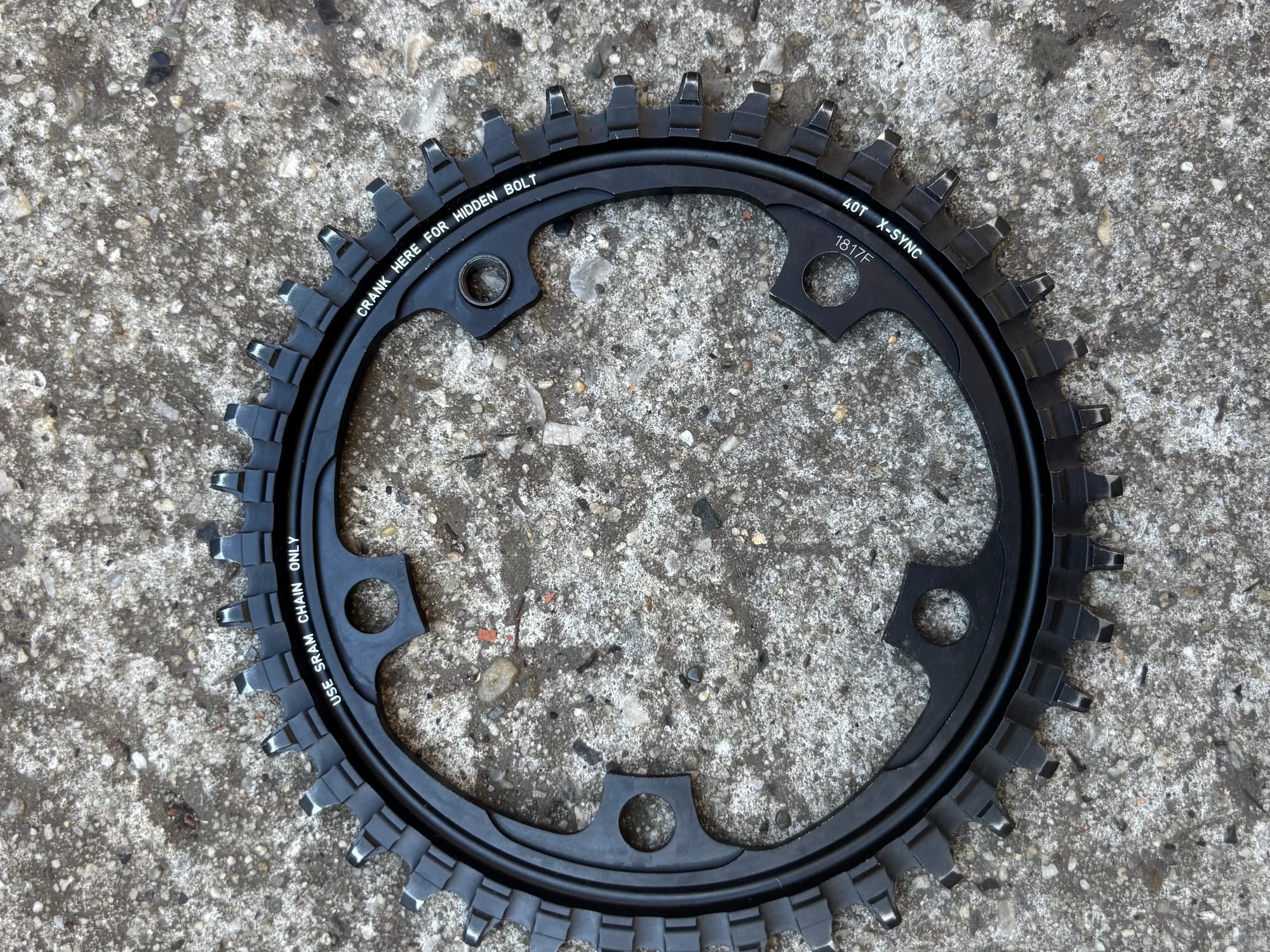 SRAM 40T 110 BCD 11 Speed X-Sync Narrow Wide Black 1x Chainring