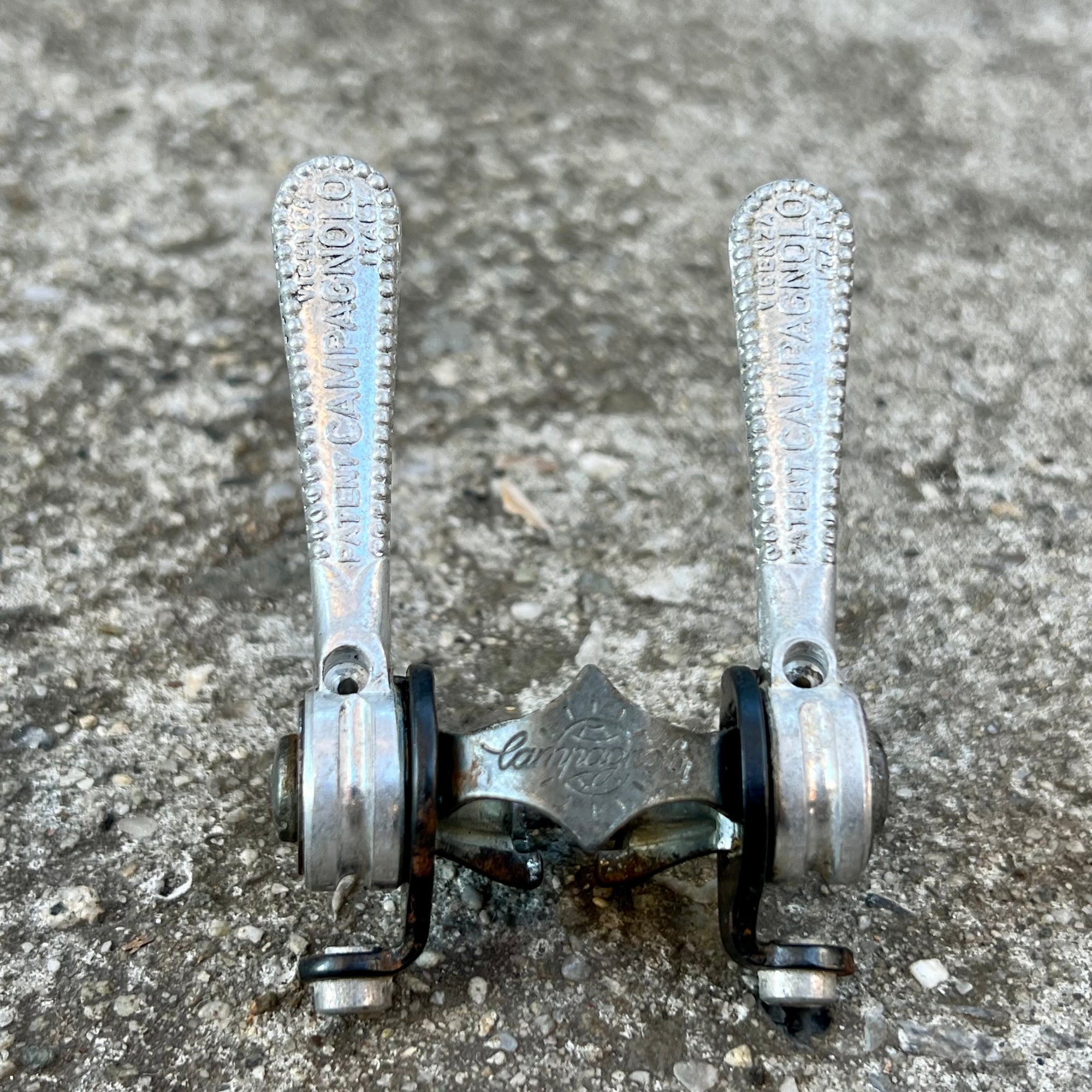 Campagnolo Nuovo Record Friction Shifters Vintage Road Bike Clamp On