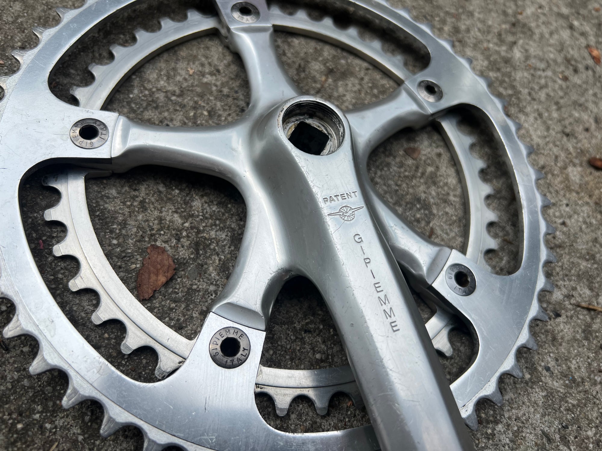 Gipiemme CR Sprint 170mm 42/52T 144 BCD Short Road Silver Double Crankset