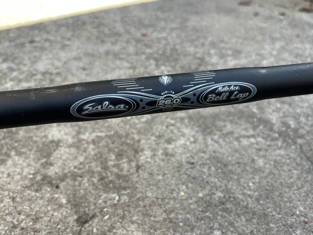 Salsa Moto Ace Bell Lap 26.0x460mm Flared Aluminum Black Drop Bars Road