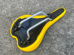 Brompton Yellow Comfort Saddle Folding Bike Commuter Hollow Cr-Mo Rails Hybrid