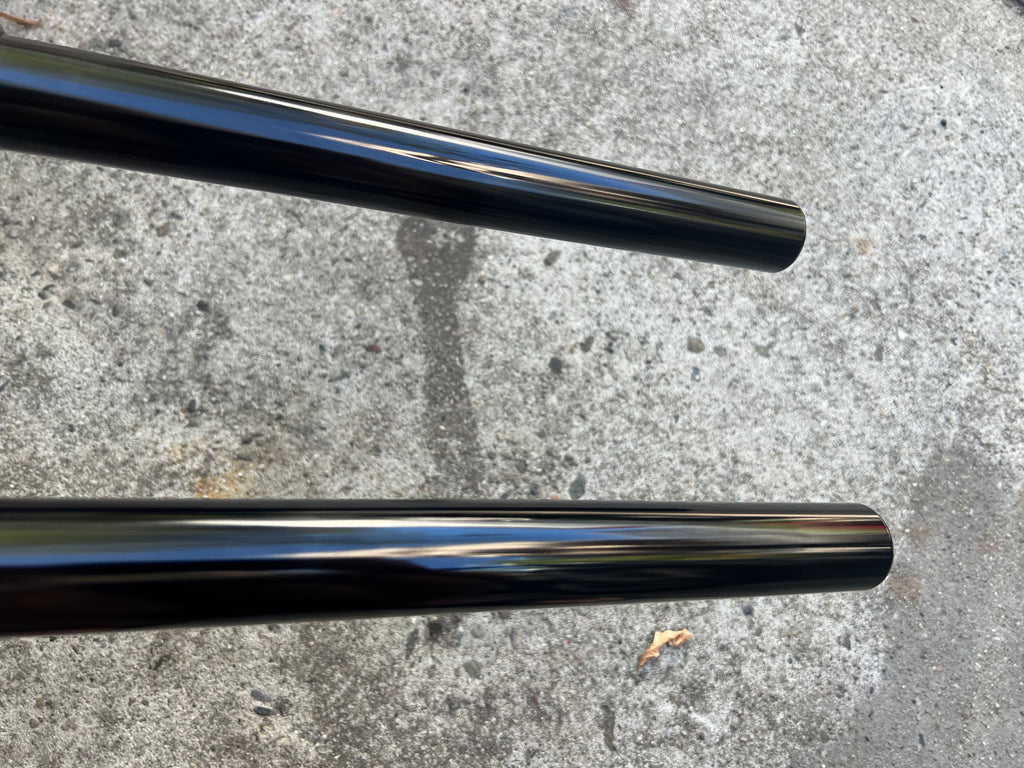 FOX 34 Float Elite 130mm 29er Uppers Stanchions Black 7” Long Tapered Steerer MTB