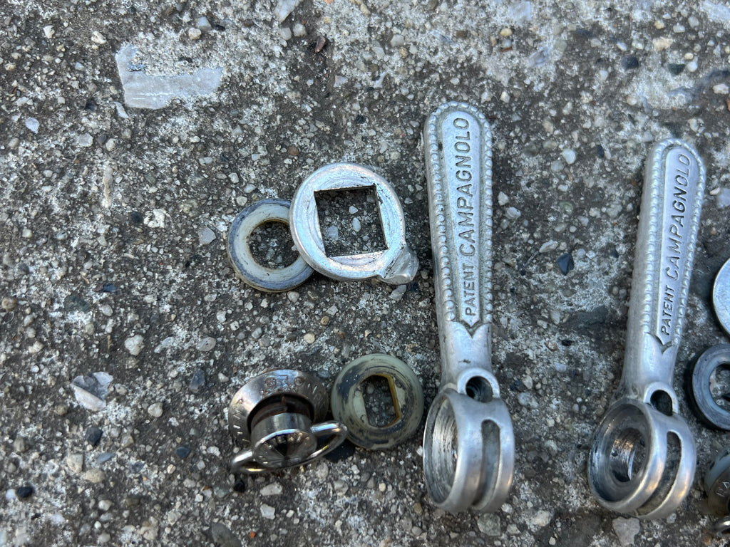 Campagnolo Downtube Friction Shifters Vintage Road Bike Silver Gray