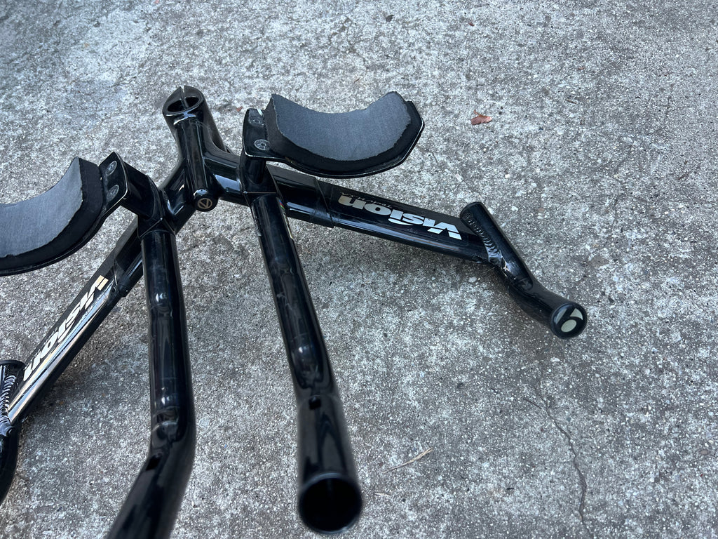 Vision TriMax 1” Threadless Triathlon Bars Cockpit Black Vintage Road Bike