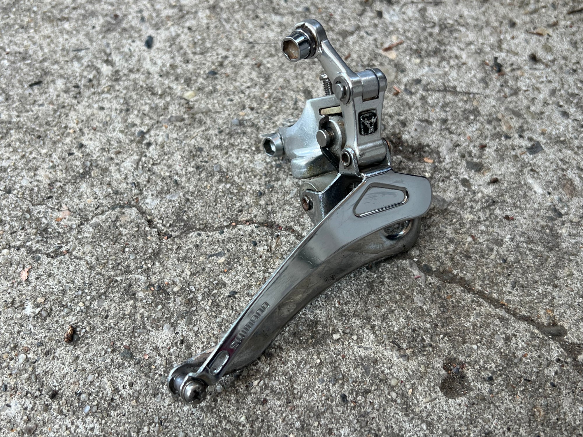 Shimano Deore XT FD-M700 Deerhead Front Derailleur 28.6mm Bottom Pull Triple Vintage MTB