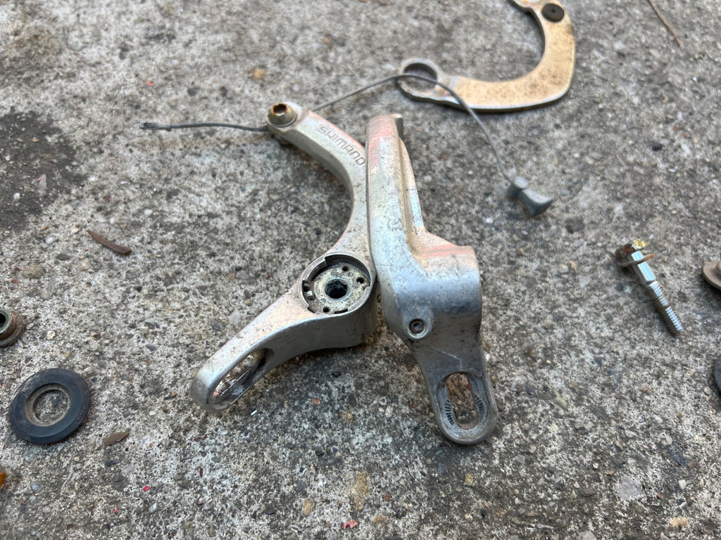 Shimano Exage BR-M453 U Brake Vintage MTB BMX Gray Mountain Touring Retro Rear  - Image 9