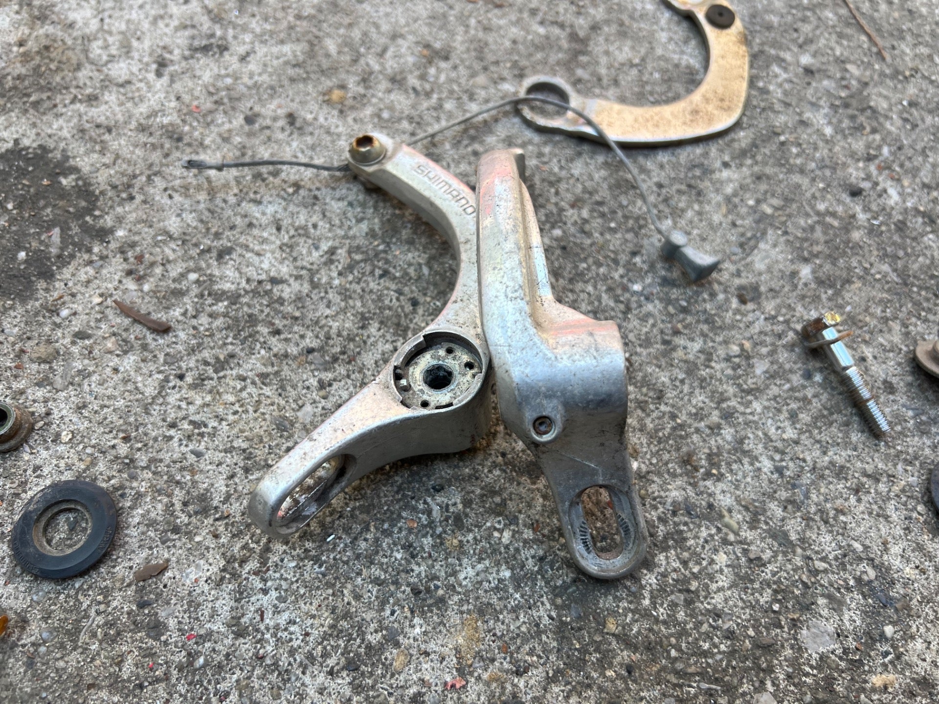 Shimano Exage BR-M453 U Brake Vintage MTB BMX Gray Mountain Touring Retro Rear  - Image 9