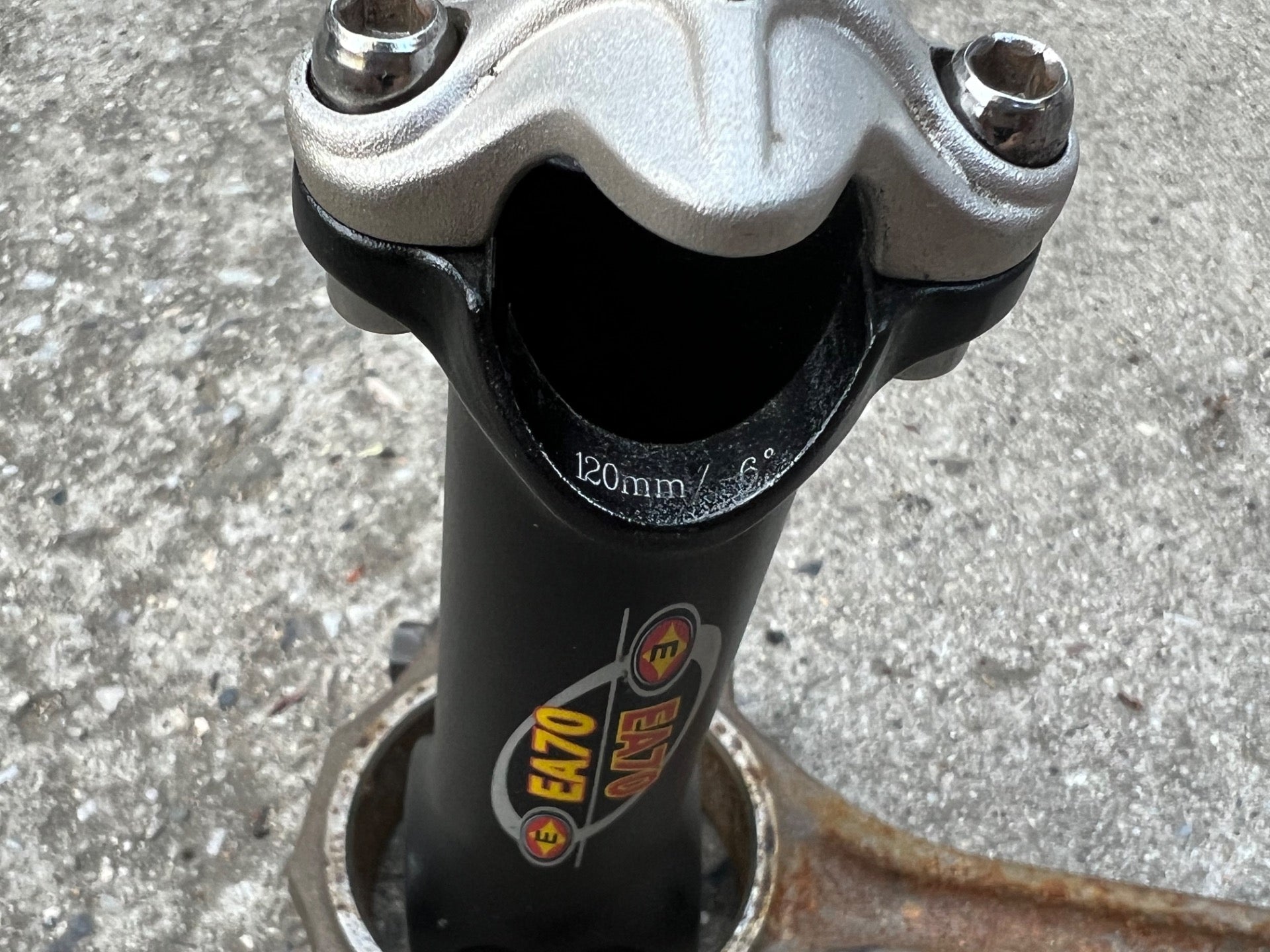 Easton EA70 26.0x120mm 1 1/8” Threadless Stem Road Gravel Bike Black Vintage  - Image 9