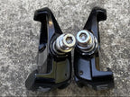 Used Vintage Look Carbon Black Clipless Pedals Retro Eroica Aluminum 9/16” 80’s-Bicycle Bin