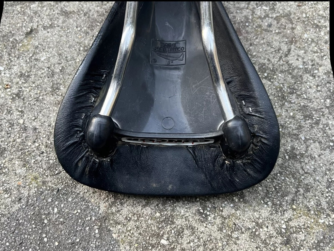 MINT Selle San Marco Concor Light Saddle Black Vintage Cycling Racing Retro  - Image 9