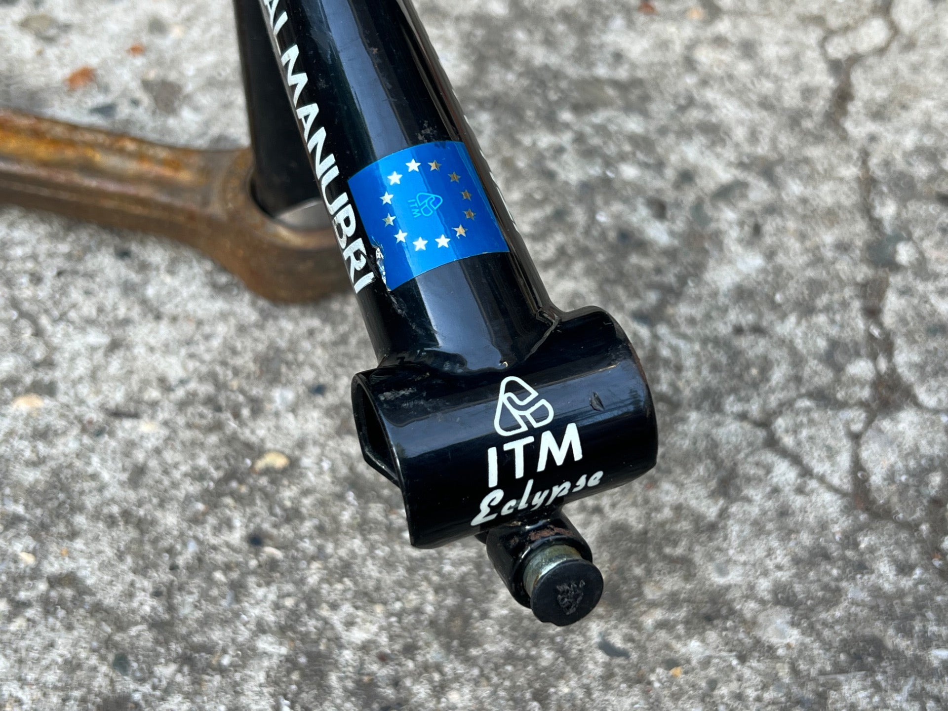 ITM Eclypse 25.4x120mm 1in Quill Stem Vintage Road Black Italmanubri Track 22.2 - Image 9