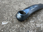 Used Shimano Deore LX FC-M571 170mm Crankset 104 BCD 4 Bolt Blue Vintage Triple MTB-Bicycle Bin