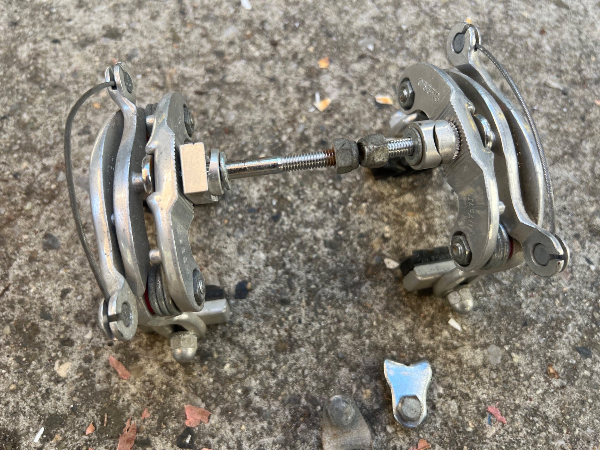 Dia Compe Centerpull Caliper Brakes Vintage Road Touring Bike Silver Gray Retro  - Image 9