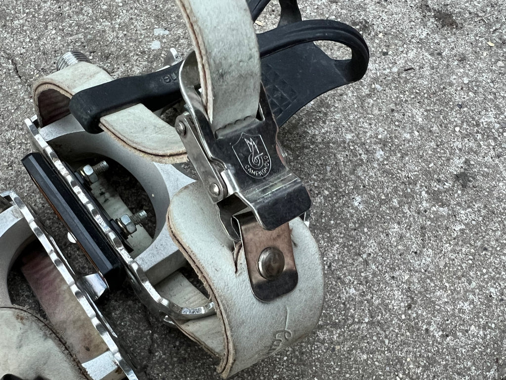 Campagnolo Centaur MTB Pedals Vintage 9/16 Mountain Bike 90’s Chrome Toe Strap - Image 11