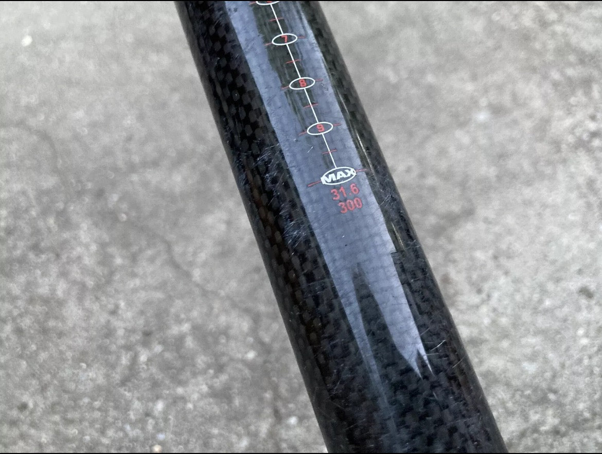 NICE Ritchey Carbon Pro Seatpost 31.6x300mm Black MTB XC Race Gravel CX Vintage - Image 9