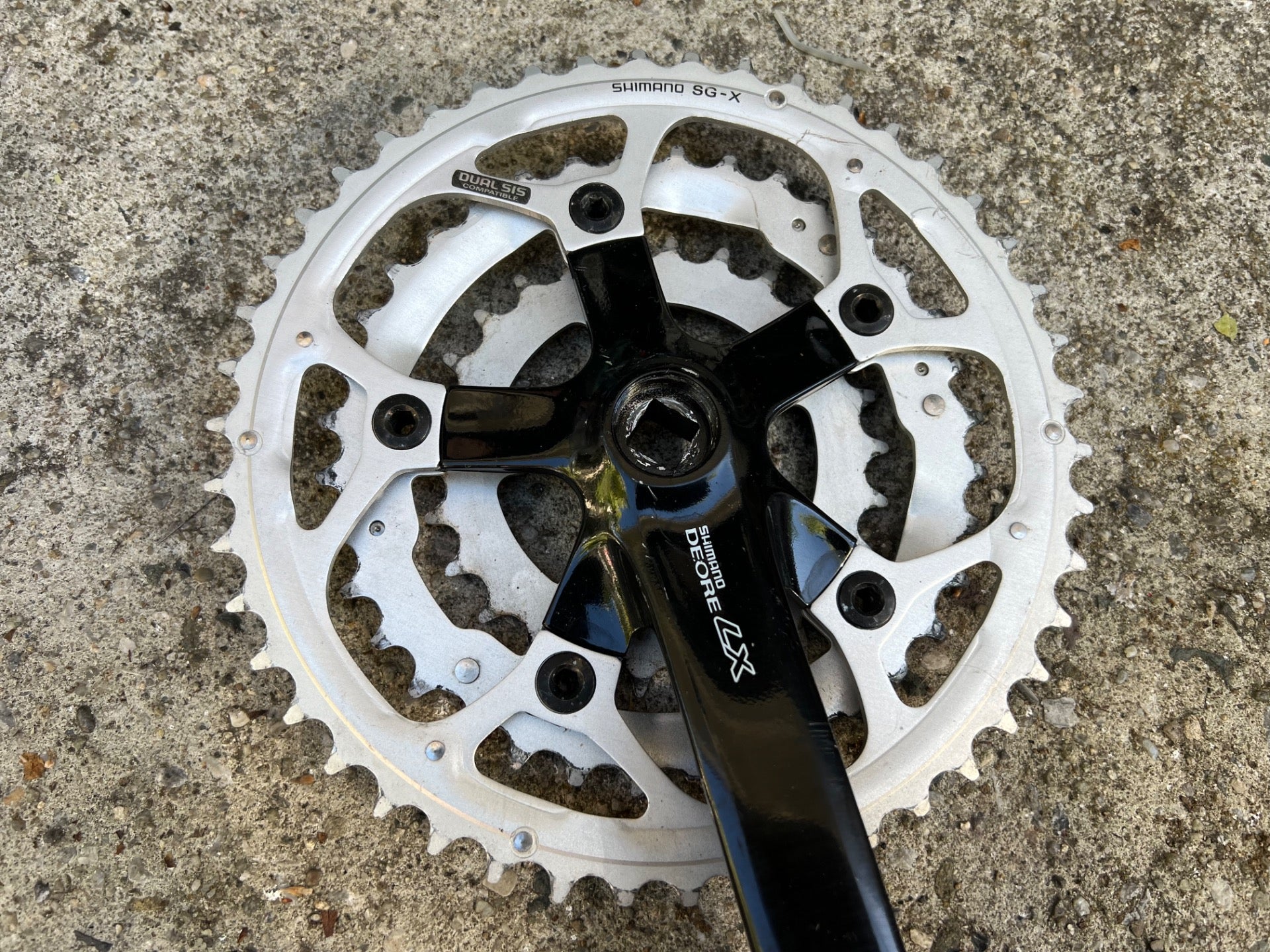Shimano Deore LX FC-M560 175mm Crankset 46-36-26T Triple Black Vintage MTB Retro - Image 15