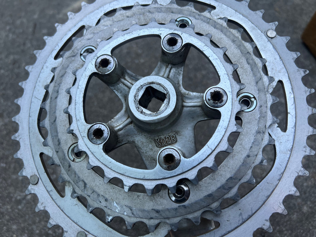 Sugino XD2 Triple Crankset 175mm 26-36-48 Retro Gravel Road Silver Square Taper - Image 11