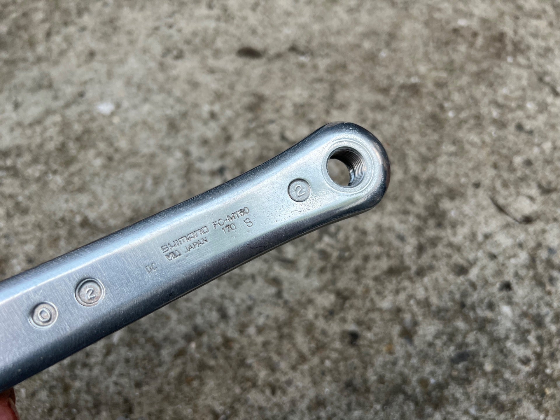 Shimano Deore FC-MT60 170mm Cranks 110/74 BCD Vintage Retro Mountain Bike MTB   - Image 11