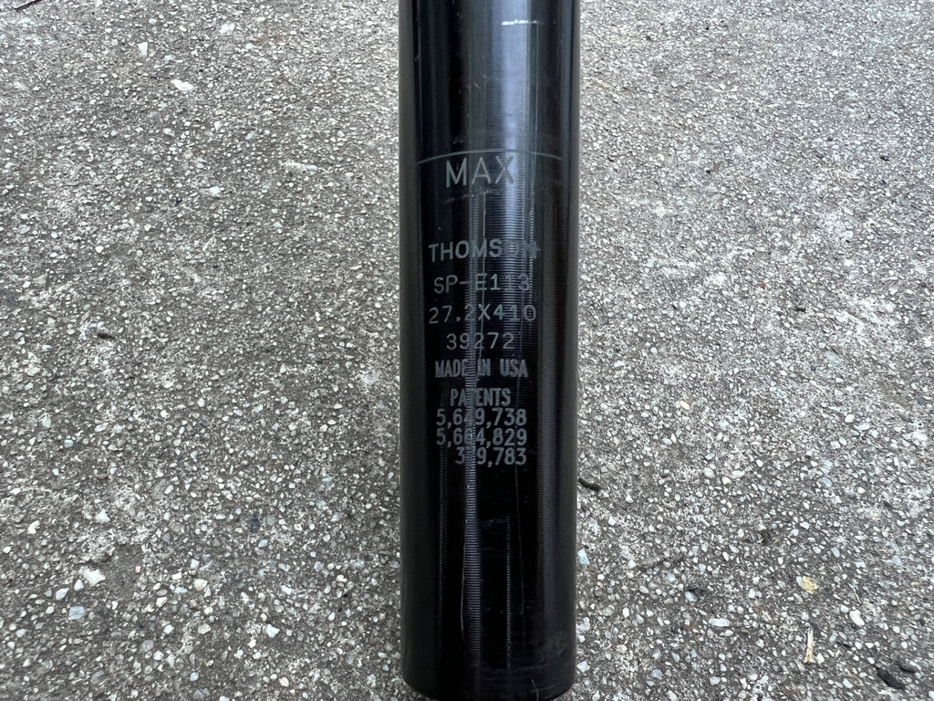 Thomson 27.2x410mm Seatpost Vintage MTB Gravel Black Mountain Road Touring Bike - Image 9