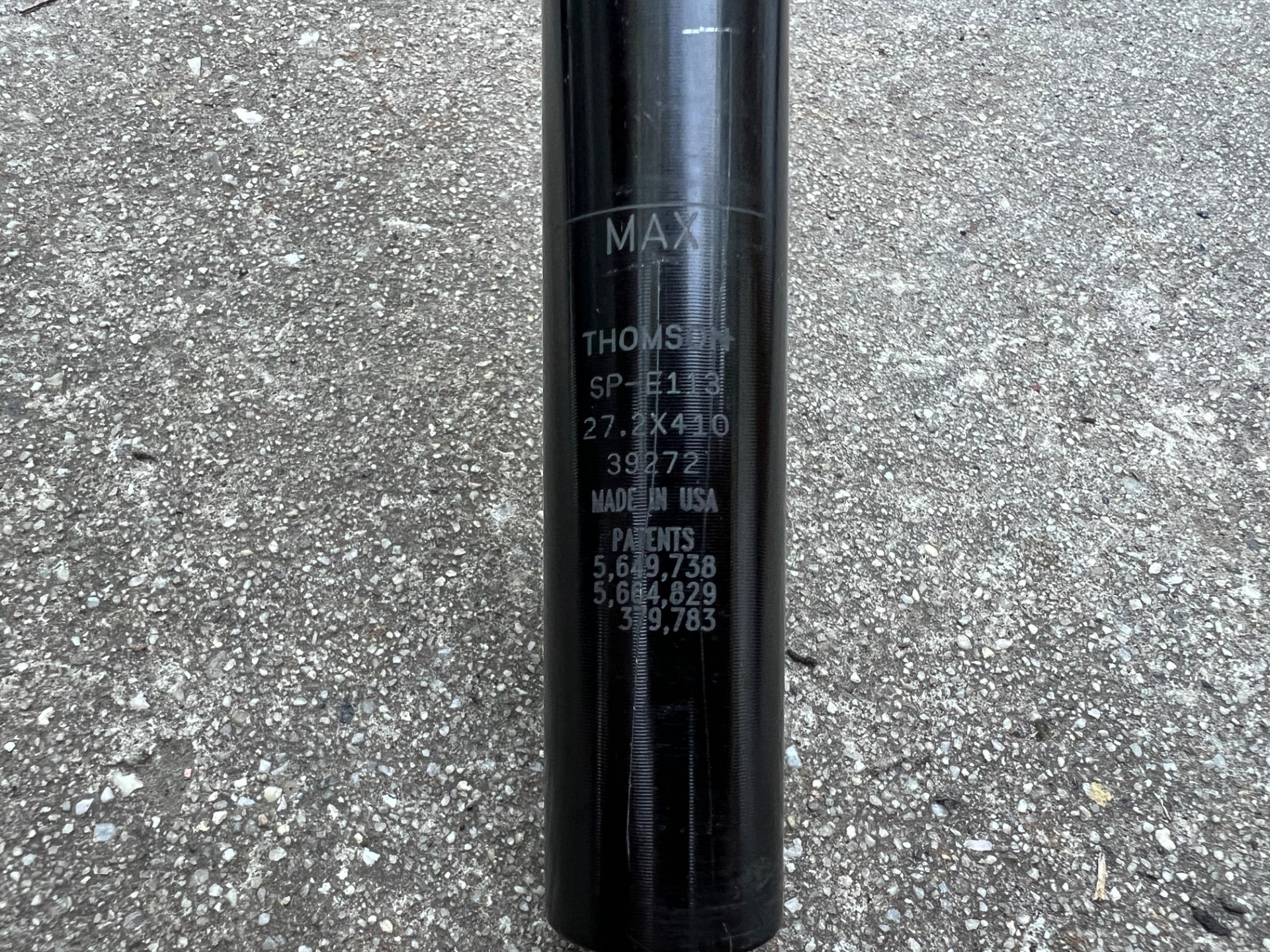 Thomson 27.2x410mm Seatpost Vintage MTB Gravel Black Mountain Road Touring Bike - Image 9