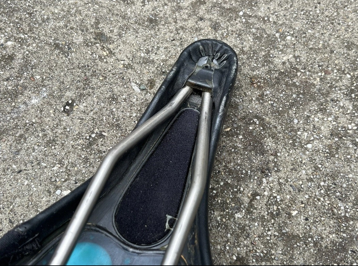 ARC Serfas Dual Density Pro Velo Saddle Vintage Retro MTB Titanium Black - Image 9