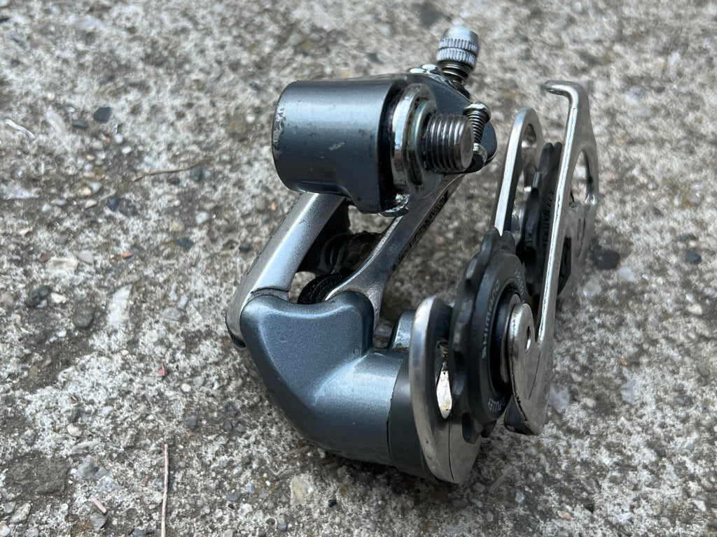 Used Shimano RD-6401 Short Cage Rear Derailleur 8 Speed Vintage Retro Road Bike Gray-Bicycle Bin