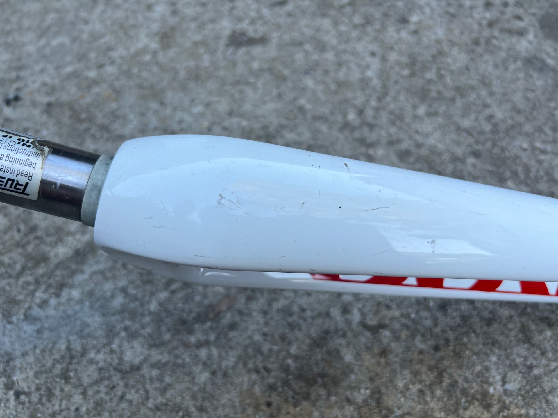 Guru Carbon Fork 700c 1 1/8” 8.25” Steerer True Temper White Red Threadless Road - Image 14